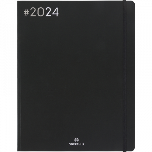 Agenda semainier 2023-2024 16 x 24 cm Boréal Noir Editions Oberthur chez  Rougier & Plé
