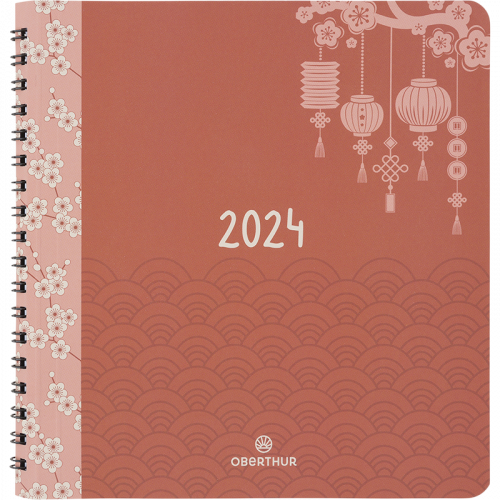 Agenda semainier 2023-2024 21.6 x 15.5 cm Bullet Jaune Editions Oberthur  chez Rougier & Plé