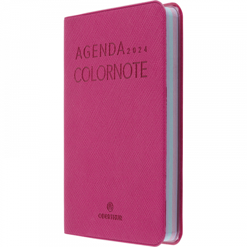 AGENDA HEBDOMADAIRE 2024 A6 souple – couleur bordeaux, le typographe, Qualité typo
