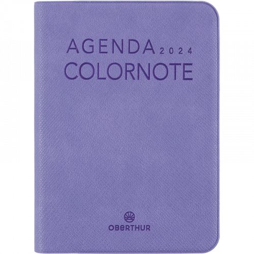 Agenda 2024 My Hello - 1 semaine par page - A5 - bleu turquoise - Oberthur  Pas Cher
