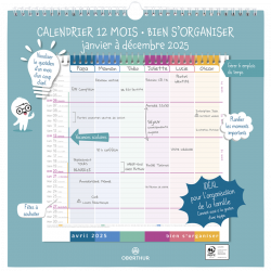 Calendrier Bien S'organiser FSC