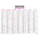 Calendrier Fluo 7 mois PEFC 2025