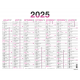 Calendrier Fluo 7 mois PEFC 2025