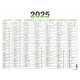 Calendrier Fluo 7 mois PEFC 2025