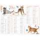 Calendrier 6 mois Chatons PEFC 2025