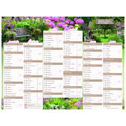 Calendrier 6 mois Jardin PEFC 2025